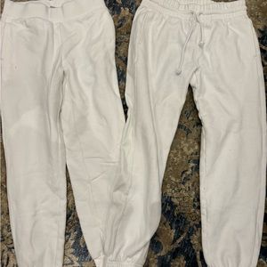 Aritzia sweatpants on left size small